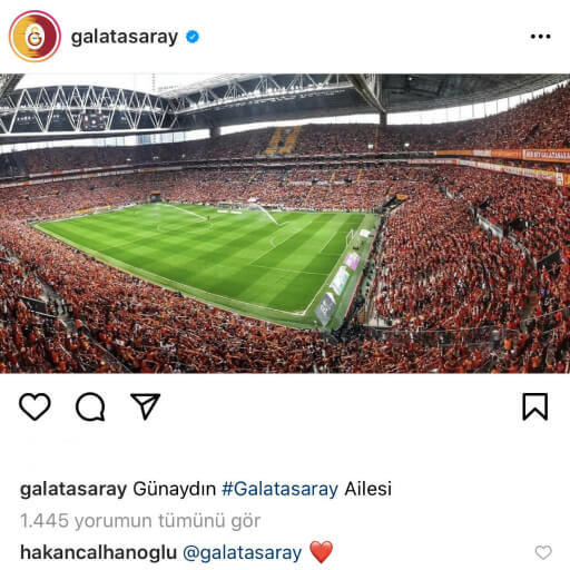 hakan çalhanoğlu galatasaray instagram